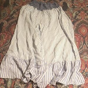 Blue & White Stipe Ron Jon Capris